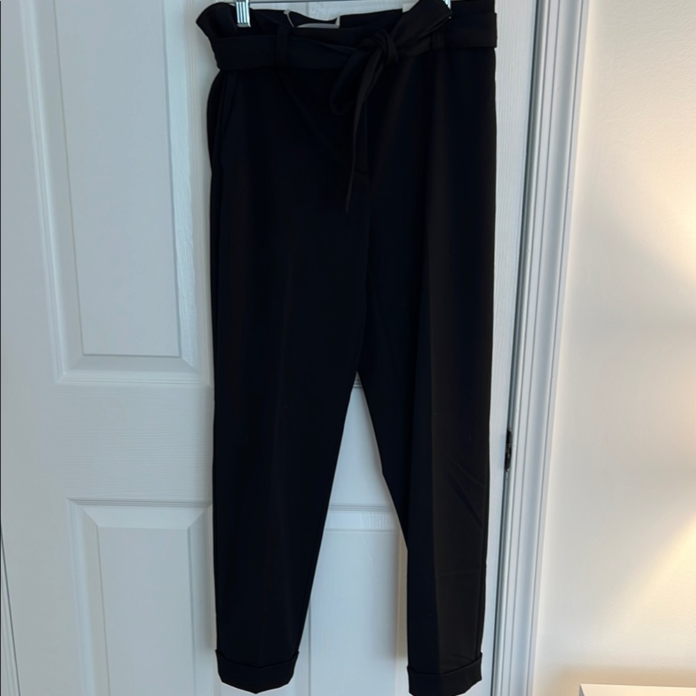 Loft Black Women's Tie Front Pants